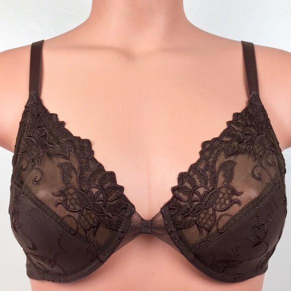 Wacoal Other - Wacoal Brown Lace Bra 36C 85174